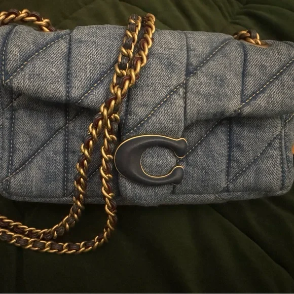 Coach Quilted Denim Tabby 20 Bag - Picture 4 of 13